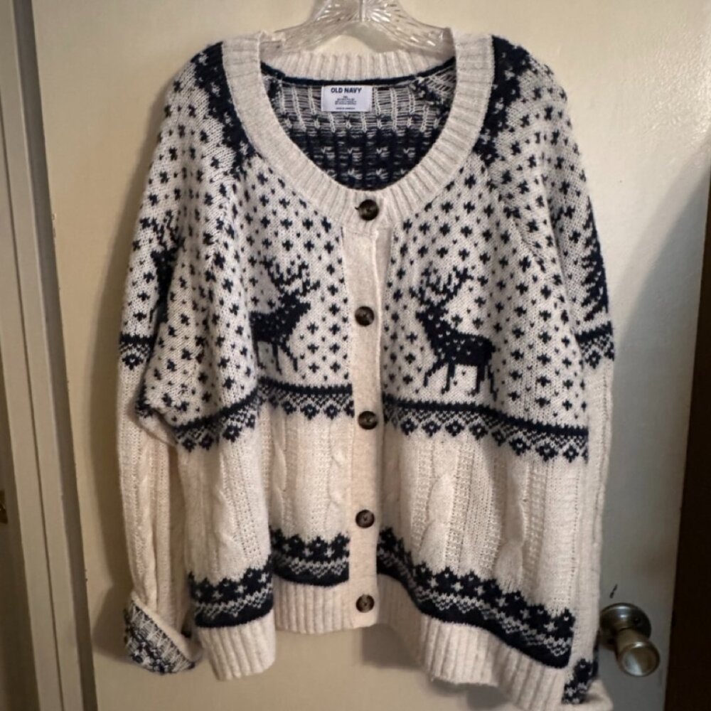 Old Navy winter cardigan sweater size XXL